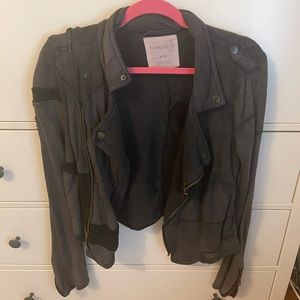 Free people knit moto jacket